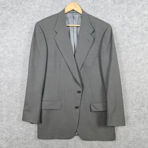 Alan Lebow‎ Hartz James Davis Blazer Size 42L Gray Mini-Nailhead Pattern FLAWED